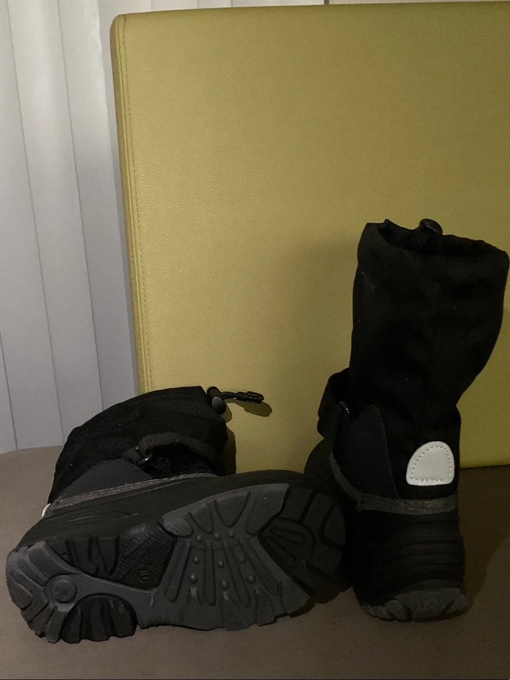 Kamik Black Kids' Snow Boots with Reflective Trim